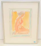 Sitzender, weiblicher Akt by Rudolf Mumprecht, watercolor, sold Jun 2021