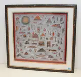 Winterfenster by Hans Rudolf Strupler, mixed media, sold Jun 2021