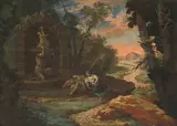 Pyramus und Thisbe by Giuseppe Antonio Pianca, oil on canvas, offered Mar 2021