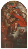 Der heilige Florian als Schutzpatron der Feuerwehren by Österreich, 18.Jh., oil on canvas, sold Mar 2021
