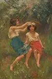 Wild Flowers by Charles George Hards, oil on canvas, sold Mar 2021
