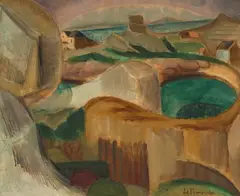 Paysage de rochers by Henri Victor le Fauconnier, 1913, oil on canvas, sold Mar 2021