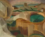 Paysage de rochers by Henri Victor le Fauconnier, 1913, oil on canvas, sold Mar 2021