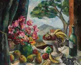 Nature morte II by René Paresce, 1921, oil on canvas, sold Mar 2021