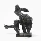 Figurengruppe mit zwei Stehenden und einer Büste by Antonio Seguí, bronze, offered Mar 2021