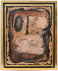 Ohne Titel.1964 by Denis Bowen, mixed media, sold Mar 2021