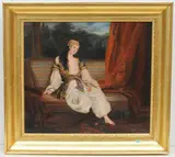 Türkisches Mädchen by Frankreich, Ende 19.Jh., oil on canvas, sold Mar 2021