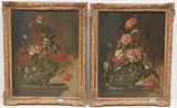 Gegenstücke: Blumenstillleben in einer Vase by Holland, um 1700, oil on canvas, sold Mar 2021