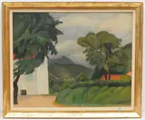 Landschaft bei Cerêt by Jean Marchand, oil on canvas, sold Mar 2021