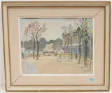 Hôtel de la Marine, Paris by Aristide Papageorge, oil on canvas, offered Mar 2021