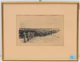 Dünenlandschaft by Max Liebermann, lithograph, sold Mar 2021