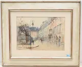Strasse in Paris by Georges Dominique Rouault, watercolor, sold Mar 2021