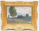 Zürichberg by Georg Sittig, pastel, sold Mar 2021