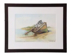 Green Seas by Dimitrious Zographos, Watercolor, sold Jul 2026