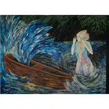 Illusions of an Aging Child by Pat Klein, 1983, acrylic and rhoplex on canvas, sold Dec 2022