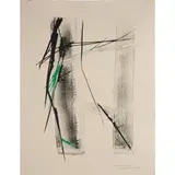 Untitled by Toko Shinoda, lithograph with hand coloring, sold Dec 2022