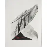Snow by Toko Shinoda, 1982, lithograph with hand coloring, sold Dec 2022