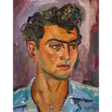 Portrait of a Man by Ashdad Zorian, 1948, oil on canvas, sold Dec 2022