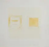 Untitled (Line and Frame) by Pat Steir, 1977, drypoint etching, sold Dec 2022