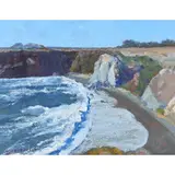 Untitled by Dennis Westerling, oil on board, sold Dec 2022