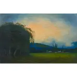 Near Mark West by James Everett Stuart, oil on canvas, sold Dec 2022