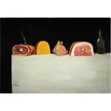 Lonely Man's Breakfast by Konstantin Totibadze, 1997, oil on canvas, sold Dec 2022