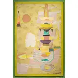 A Tibetan Guru by Jean Varda, mixed media on board, sold Dec 2022