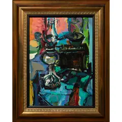 Untitled by Robert Aaron Frame, Oil Lamp," 1970, sold Dec 2022