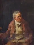 Portrait of a Seated Gentleman by Juan Antonio Gonzalez, 2006, oil on canvas, sold Dec 2022
