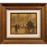 Untitled by George Hendrik Breitner, oil on board, sold Dec 2022