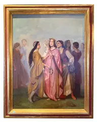 THE BRIDE by Oil On Canvas, G. MARGARI The Bride signed G. Margari (lower right) oil on, sold Nov 2025