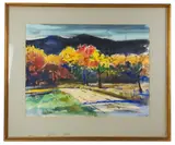 Fall Foliage by Harvey Kidder, watercolor, sold Nov 2025