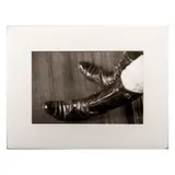 Original Limited Edition Giclee Print by Polo Boots, Black & white giclee print on mat wove paper of a polo playe, sold Dec 2023