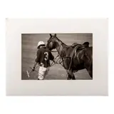 Original Limited Edition Giclee by Polo Series, Black & white giclee print on mat wove paper of a polo playe, sold Dec 2023