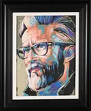 Portrait of a Man with Glasses by Wakaba Mutheki, oil on canvas, sold Jul 2024