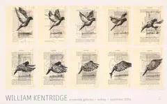 Annandale Galleries Exhibition Poster by William Kentridge, 2004, giclee print, sold Jul 2024