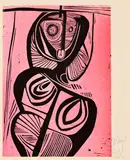 Portrait of a Woman by Cecil Edwin Frans Skotnes, woodcut, sold Jul 2024