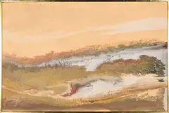 Abstracted Landscape by Michael Anthony Carr, oil on board, sold Sep 2024