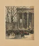 Paris by Luigi Kasimir, circa 1920, Etching and Aquatint in Colors, sold Aug 2024