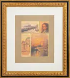 Venetian Mosaic Scene by Armen Armand Moumjian, Mixed Media on Canvas, sold Aug 2024