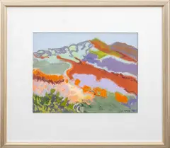 Pumpkin Hills by Judyth Katz, 2005, Pastel on Paper, sold Aug 2024