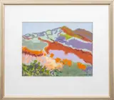 Pumpkin Hills by Judyth Katz, 2005, Pastel on Paper, sold Aug 2024