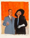 The Famed Argentinean Card Trick by Michael Paraskevas, Acrylic on Canvas, sold Aug 2024