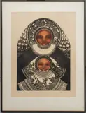 Girl and Doll by Meg Dawson, 1980, Lithograph in Colors, sold Aug 2024