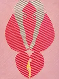 Guns and Hearts by Eva Bouzard-Hui, Collage on Canvas, sold Aug 2024