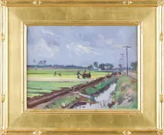 Untitled by Stanley Wingate Woodward, oil on artist’s board, sold May 2025