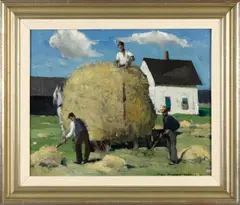 Untitled by Paul Sample, oil on canvas, sold May 2025
