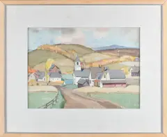 Untitled by Paul Sample, watercolor, sold May 2025