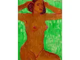 Weiblicher akt Einer Balinesin by Theo Meier, oil on canvas, offered Sep 2019