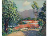Villenanlage in den Bergen by Edward Cucuel, 1875 San Francisco – 1954 Pasadena & Kalifornien, oil on canvas, offered Dec 2018